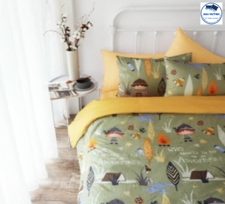 Album 4 Món Drap gối cotton  hàn quốc 02