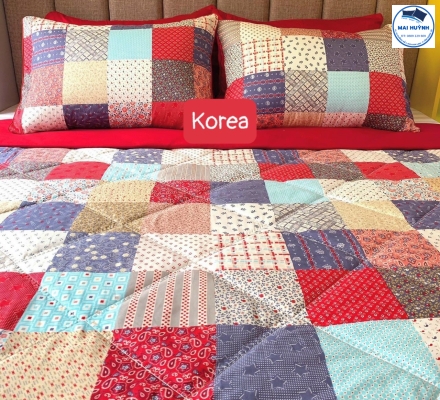 Album 4 Món Drap gối cotton  hàn quốc 01
